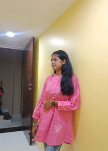 Pink Embroidered Kurta