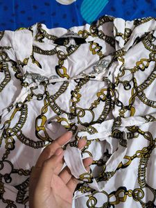 Chain Print Top