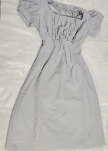 ✨Elegant Grey Fit & Flare Dress🤩