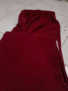 Maroon Palazzo Pants