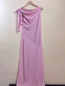 Elegant Pink One-Shoulder Dress