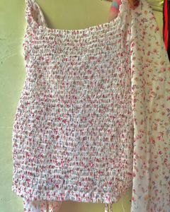 Floral Drawstring Blouse🌸