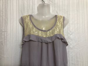 Grey Sleeveless Top