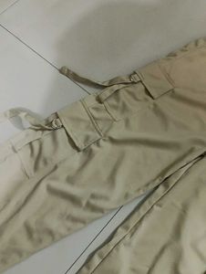 Beige Cargo Pants