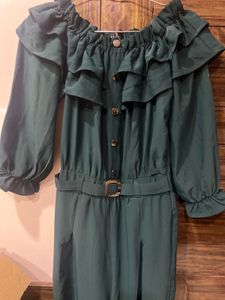 Elegant Green Jumpsuit