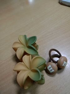 Claw Clip And Rubber Band