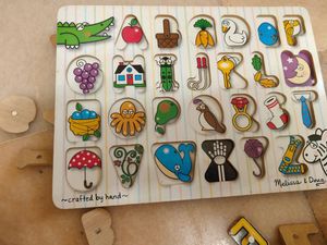 Melissa Dough Wooden Alphabet Board
