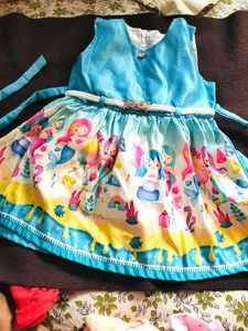 Mermaid Print Girls Dress