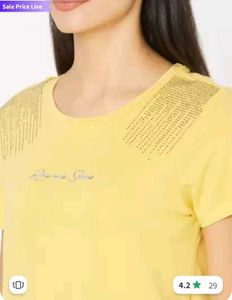 SPYKAR Women Yellow T-shirt