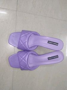 Purple Transparent Heels