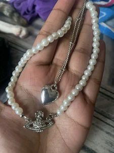Combo Of Vivienne Westwood Pearl Necklace