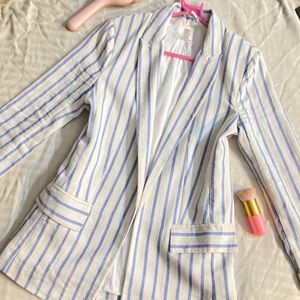 H&amp;M LINEN-BLEND JACKET||Women Oversized Fit Blazer