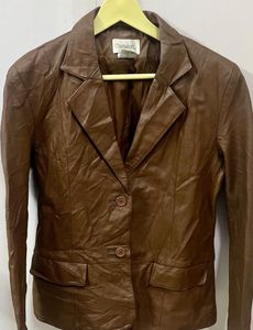 Vintage Brown Leather Jacket