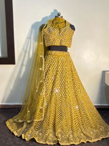 Elegant Yellow Lehenga Choli Set