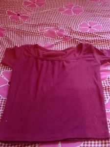 Burgundy Casual Top