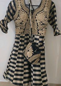 Elegant Embroidered Ethnic Gown