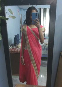 Pink Saree
