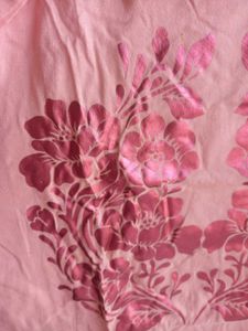 Pink Casual Hosiery T Shirt