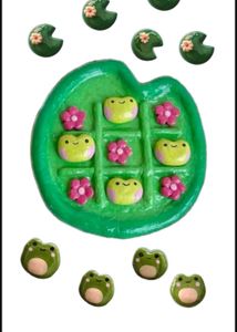 Pinterest Inspired Lillypad Tic Tac Toe Set