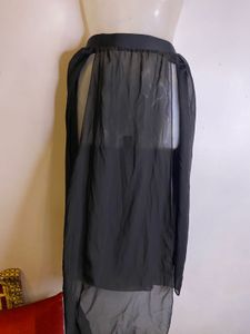 sexy  Sheer Front Slit Beach Skirt