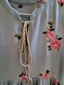 Rose Embroidery Kurti