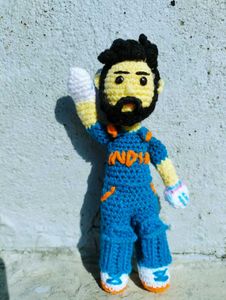 Handmade Crochet Virat Kohli Doll