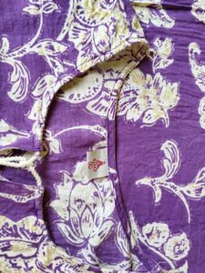 pure cotton Floral Print Kurta