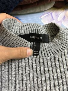 Grey Woollen Top