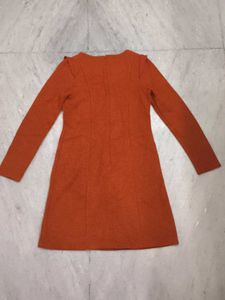 Orange Long Sleeve Dress