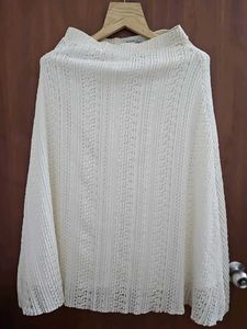 Zara Trafaluq White Lace Skirt
