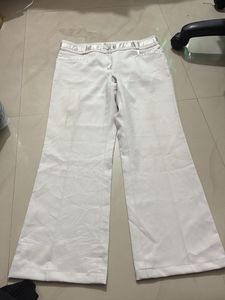 Elegant White Wide Leg Pants