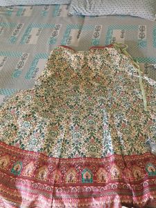 One Tym Used Lehnga With Full  Work Blouse