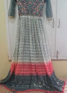 Ombre Ethinc Floor Touching Gown