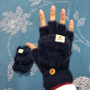 Fingerless Gloves With Finger Cover