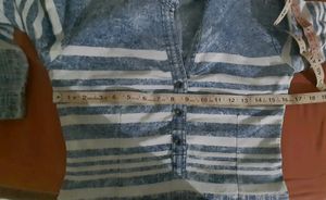 Denim Short Top