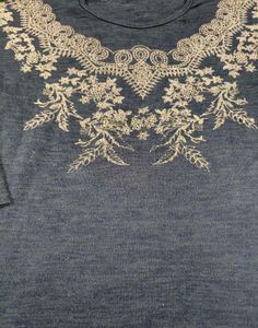 Imported Elegant Embroidered Top