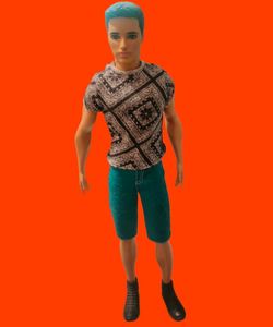 Ken Doll with Patterned Shirt