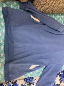 Winter Sale 💗Blue Hoodie with Pockets