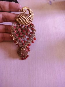 Peacock Jhumka Earrings elegant