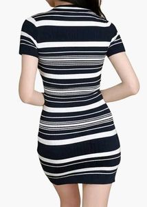 Black and White stripes mini Body Con