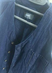 Unisex denim waist coat