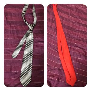 Men's Tie Bundle - Black/White & Red
