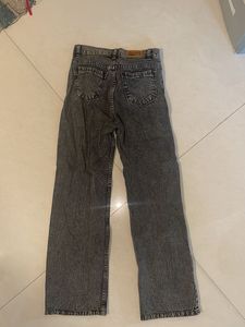 Combo Of Grey and blue straight leg jeans