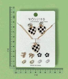 Earrings Pendants Stud Set (1 Card)