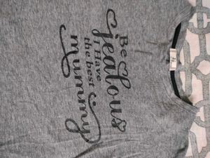 Gray "Best Mummy" Tee