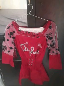 Fashionable Maroon Top