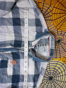 Checked Pattern Casual Men Shirt