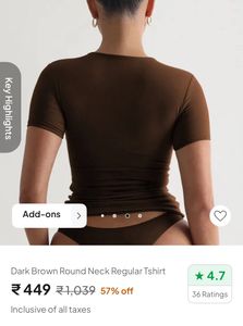 New Me Solid Body Hugging Top