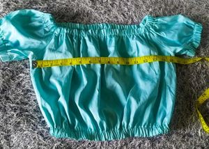 Cute Blue Crop Top