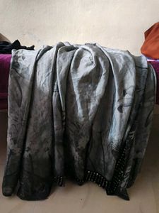 Luxe Grey &amp; Black Gradient Lehenga Saree